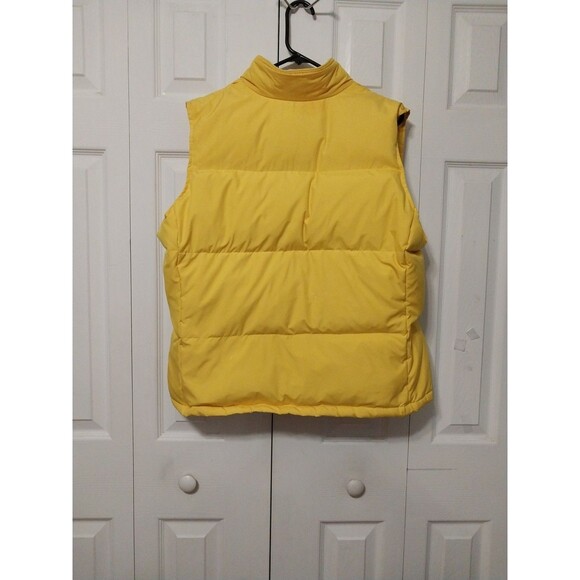 Old Navy Mustard Yellow Full Zip Down Filled Puffer Vest Woman's XL - Picture 4 of 7
